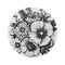 "Whimsical Blooms Round Rug: Add Floral Charm to Any Room!"