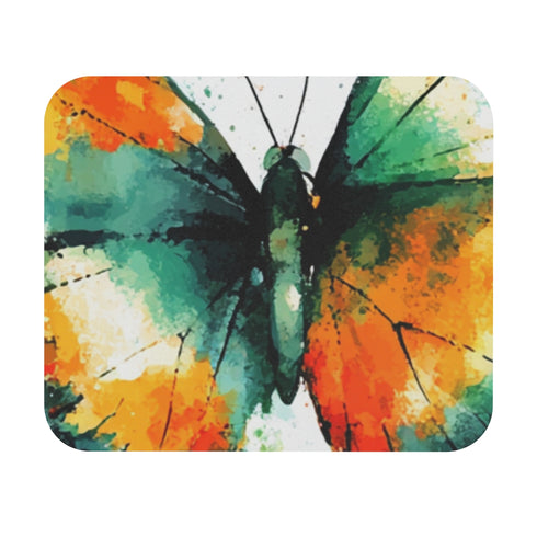 Whimsical Butterfly Watercolor Mouse Pad