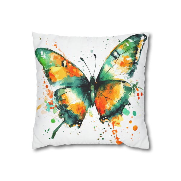 "Whimsical Butterfly Watercolor Pillowcase"