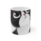 "Whimsical Cartoon Cat Coffee Mug"