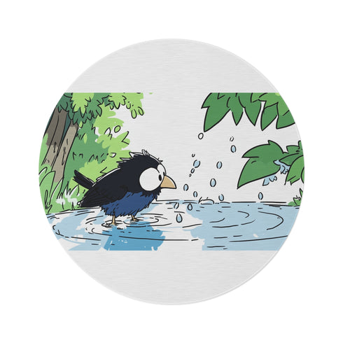 "Whimsical Cartoon Rug Design"