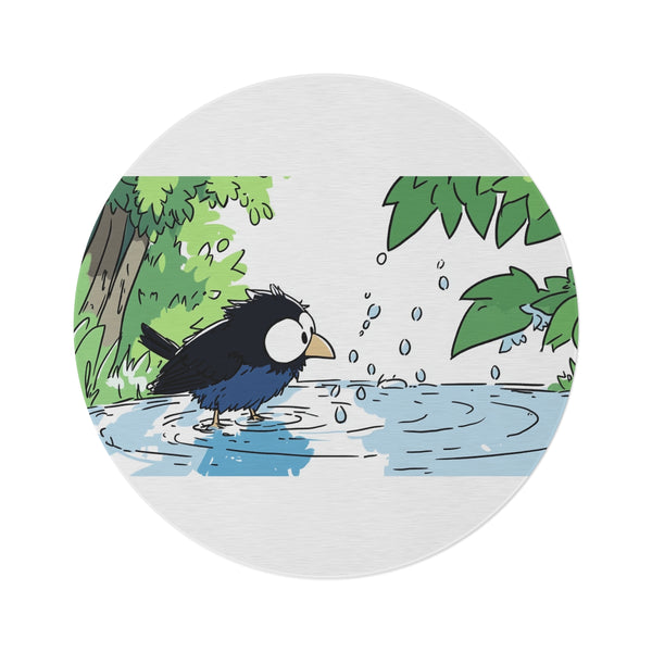"Whimsical Cartoon Rug Design"