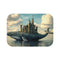 Whimsical Castle Whale Bath Mat