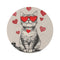 "Whimsical Cat Seated Rug"