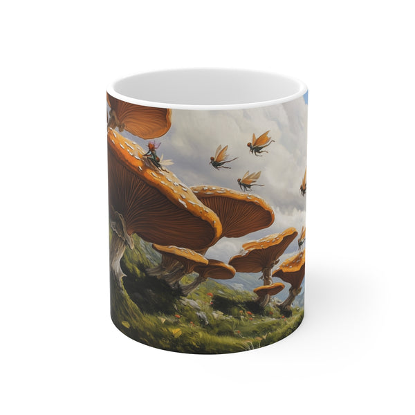 "Whimsical Fairy Mushroom Coffee Mug"