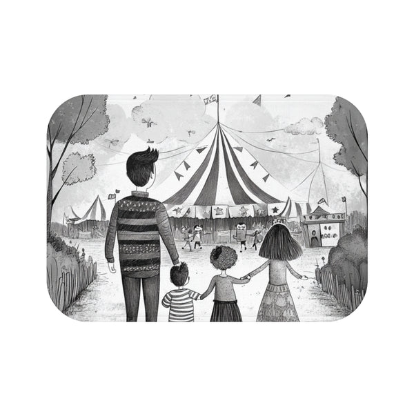 "Whimsical Family Adventure Bath Mat"