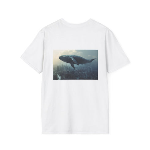 Whimsical Flying Whale City Tee