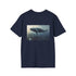 Whimsical Flying Whale City Tee