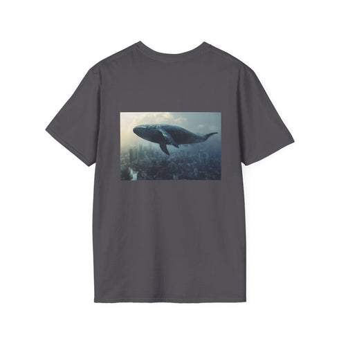 Whimsical Flying Whale City Tee