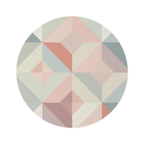 "Whimsical Geometric Dream Rug"