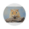 "Whimsical Gerbil Painting Round Rug"