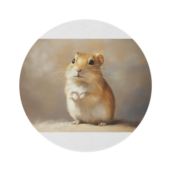 "Whimsical Gerbil Painting Rug"