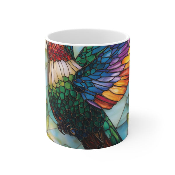 "Whimsical Hummingbird Delight Mug"