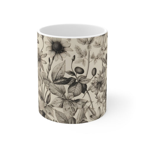"Whimsical Italian Tile Coffee Mug"