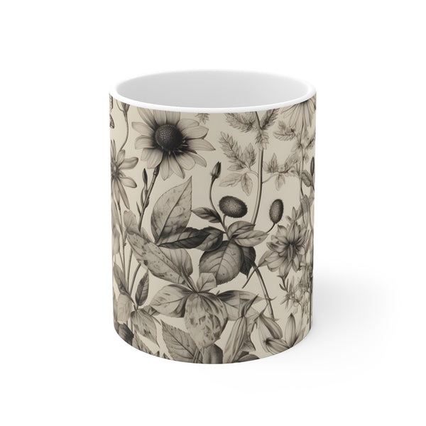 "Whimsical Italian Tile Coffee Mug"