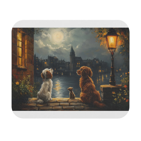 Whimsical Lady and the Tramp Mouse Pad