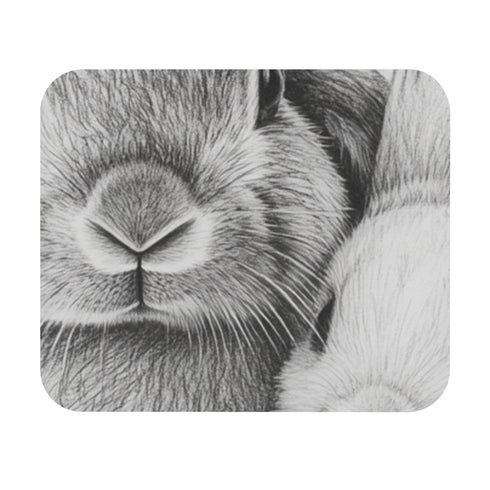 Whimsical Lop-Eared Rabbit Mouse Pad