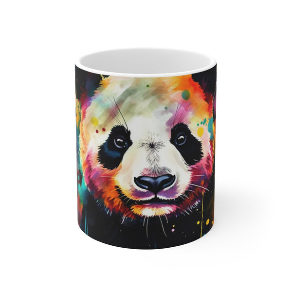 "Whimsical Panda Watercolor Mug"
