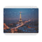 Whimsical Paris Snow Night Mouse Pad