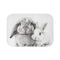 "Whimsical Rabbit Duo Bath Mat"