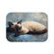 "Whimsical Siamese Cat Bath Mat"