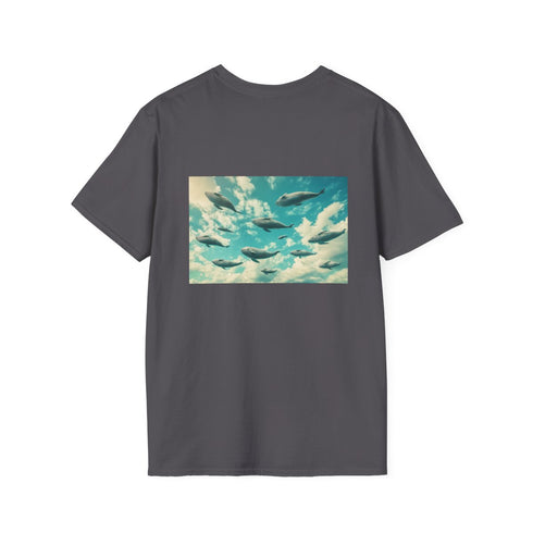 Whimsical Sky Floating Whales T-shirt