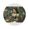 "Whimsical Snow White Round Rug"