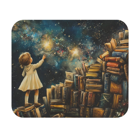 Whimsical Star-Reach Mouse Pad