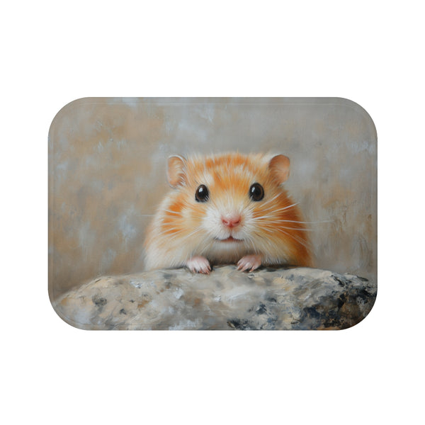 "Whimsical Syrian Hamster Bath Mat"