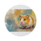 "Whimsical Syrian Hamster Rug: Adorable Artistry"