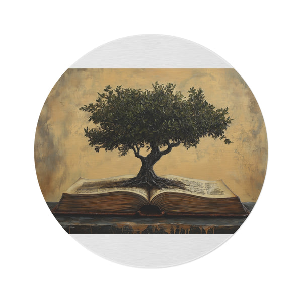 "Whimsical Tree Book Rug"