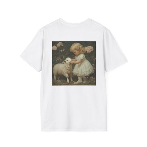 Whimsical White Dress Girl Tee