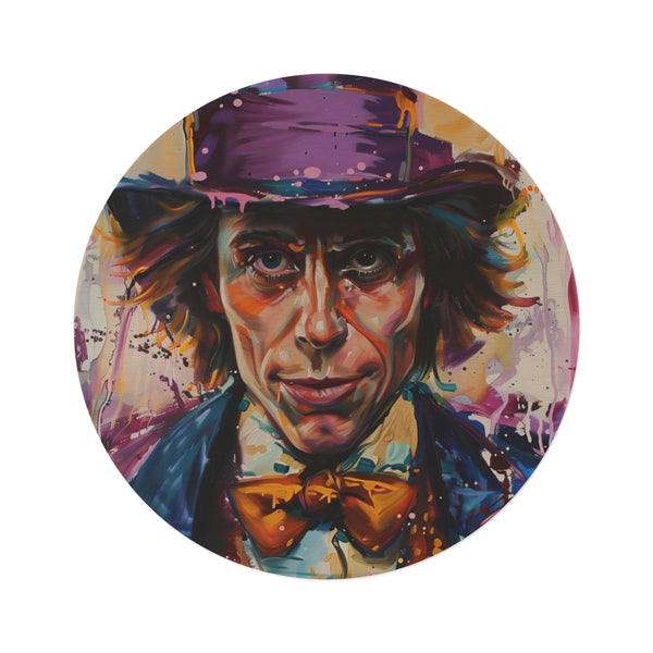 "Whimsical Willy Wonka Round Rug"