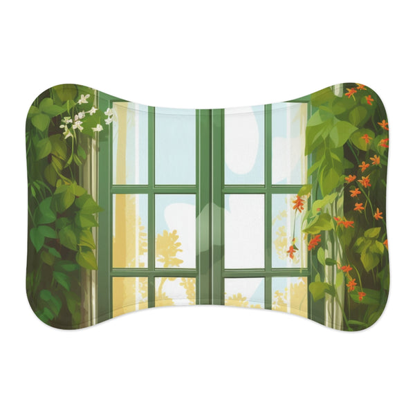 "Whimsical Window Bush Pet Mat"