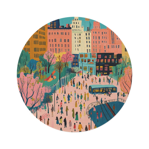"Whimsical Wonderland Round Rug"