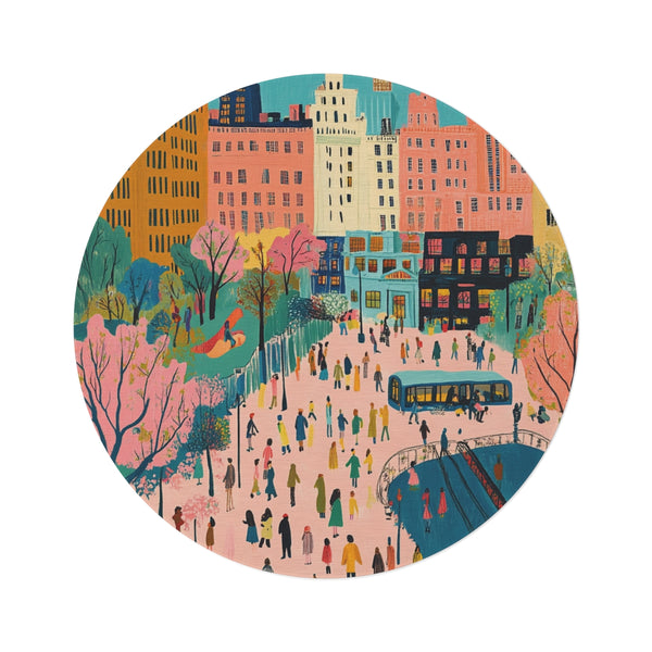 "Whimsical Wonderland Round Rug"