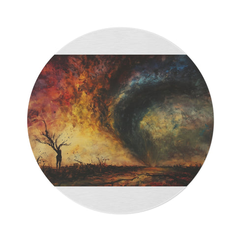 "Whirlwind Wonder Round Rug"