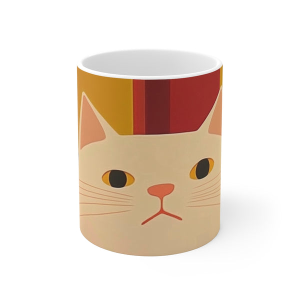 "Whisker-Crafted Kitty Cat Mug"