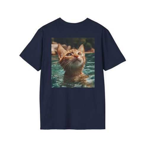 Whisker Splash: Feline Paradise Tee
