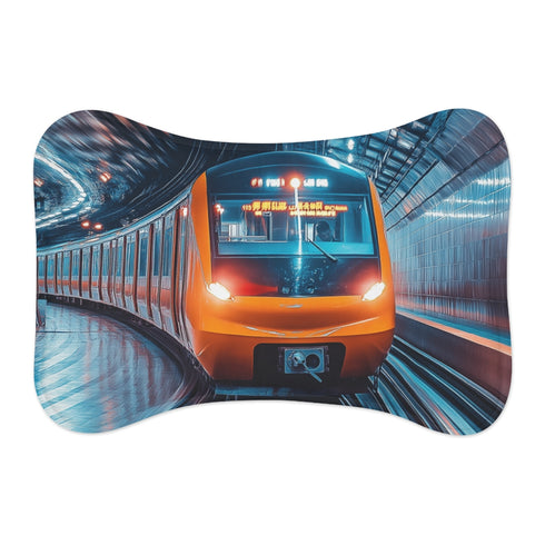 "Whisker-Warping Train Pet Mat"