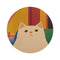 "Whisker Wonderland Cat Round Rug"