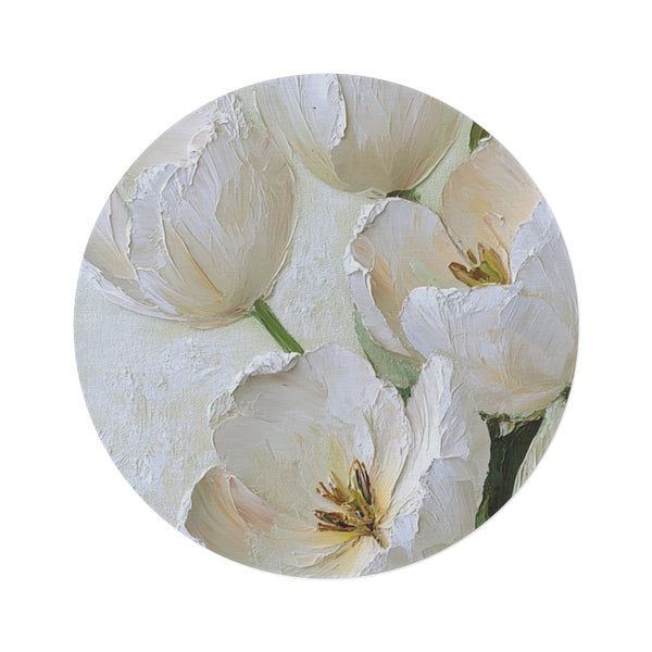 "Whispering Tulip Bouquet Rug"