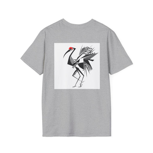 White Abstract Shirt: Modern Minimalist