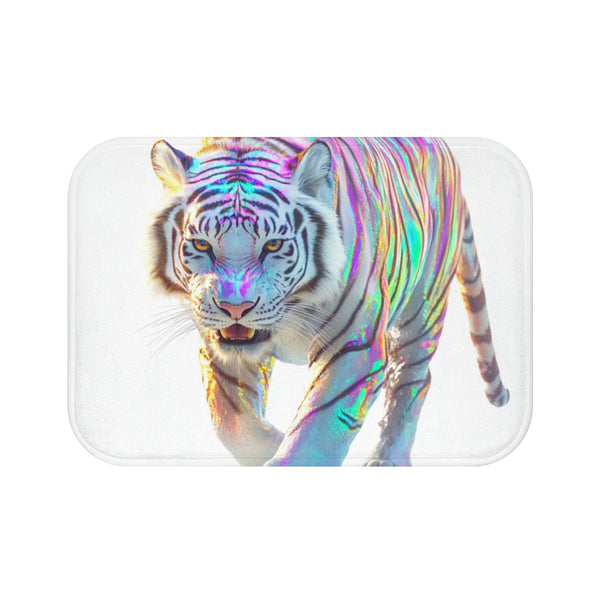 "White Tiger Holographic Bath Mat"