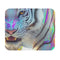 White Tiger Holographic Mouse Pad