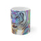 "White Tiger Holographic Mug: Roar in Style!"