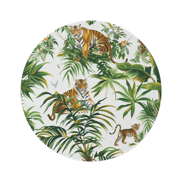"Wild Adventure Round Rug"