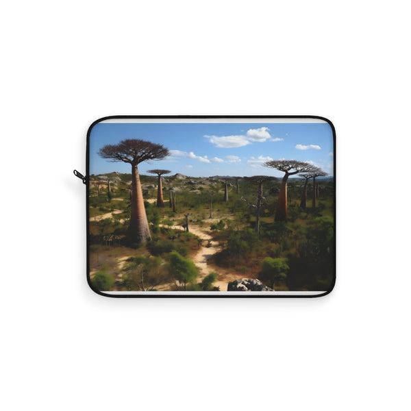 "Wild Madagascar Laptop Sleeve: A Jungle Journey"