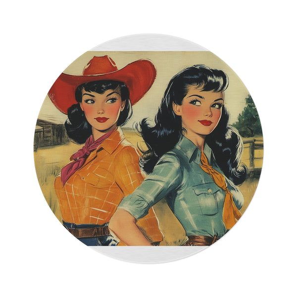 "Wild West Beauty Round Rug"