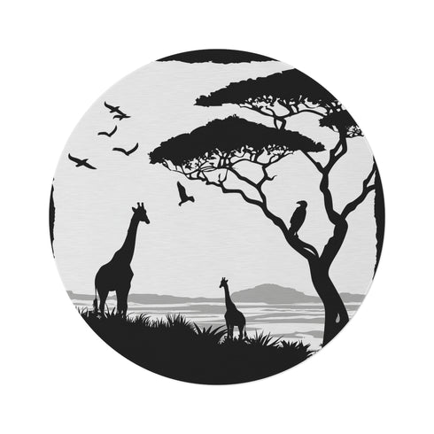 "Wilderness Wander Round Rug"